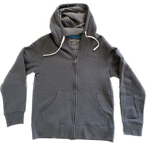 😎 NWOT Men’s Eddie Bauer grey size medium full zipper hoodie